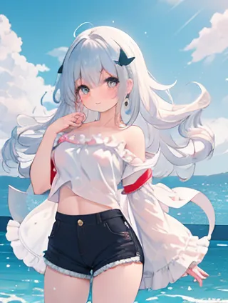 模特拍摄现场与雕塑作品：艺术与美的碰撞